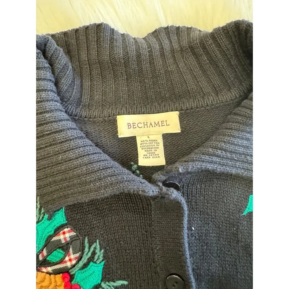 Vintage‎ Bechamel Large knit cardigan EUC
